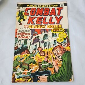 Combat Kelly and His‎ Deadly Dozen #6 Marvel Comic Book April 1973 Vintage Rare